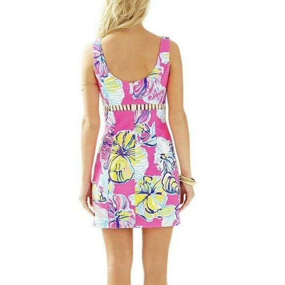 Lilly Pulitzer Iggy Shift Dress Womens Size 0 Kir Royal Swept By The Tides 21013 - Picture 5 of 16